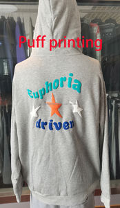 Latest Winter <b>Men's</b> Hoodie Set Custom Logo Graphic Hoodie Oversize 450GSM Fleece Cotton Elastic White and <b>Black</b> Hoodies <b>for</b> <b>Men</b> - Product Image 5