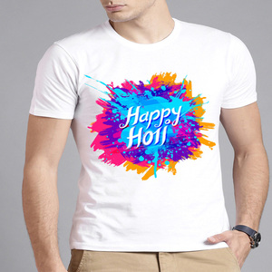 T-shirts en coton pour hommes 180 220 260 300 GSM Col rond Impression personnalisée Exportateur Inde Approvisionnement en gros - Product Image 2