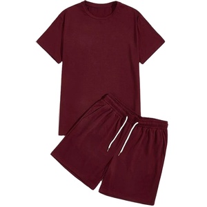 Ensemble T-shirt et short personnalisé 2026 léger et respirant à manches courtes pour homme, ensemble de survêtement unisexe d'été en coton 2 pièces pour femme - Product Image 1