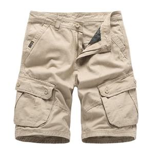 Shorts cargo amples pour hommes, unis, décontractés, grande taille, avec poches - Product Image 5