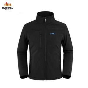 เสื้อแจ็คเก็ตซอฟต์เชลล์โพลีเอสเตอร์สำหรับผู้ชายคุณภาพสูงสำหรับกีฬากลางแจ้ง พิมพ์โลโก้ตามสั่ง กันน้ำ - Product Image 2