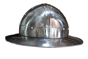Medieval Kettle <b>Hat</b> Helmet Mild Steel Round Armor for Historical Reenactment and Collectibles Knight Costume - Product Image 2