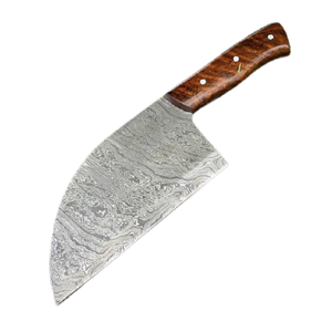 Cuchillo de Cocina de Acero de Damasco Hecho a Mano, Cuchillo Profesional para Cortar Carne, Cuchillo de Carnicero Afilado como una Navaja, Logotipo Personalizado OEM Disponible - Product Image 1