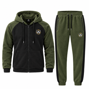 Men Fleece Tracksuit Soft Warm <b>Jacket</b> and Pants Set for <b>Gym</b> Fitness Training Jogging Travel and Casual Daily Wear - Product Image 5