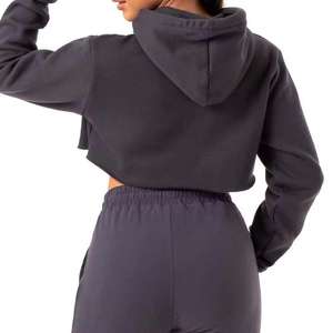 Sudadera Corta de Invierno para Mujer con Logotipo Personalizado 2026, Diseño Casual, Elástica, Servicio OEM - Product Image 5