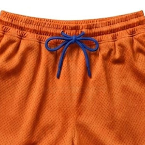 Shorts de basketball mi-taille en tricot, couleur unie, décontractés, respirants, séchage rapide, 100% coton, service OEM pour uniformes d'équipe - Product Image 3