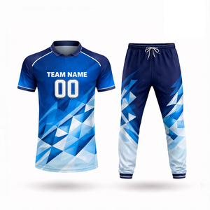 Wholesale Custom <b>Cricket</b> Uniform Sublimated Design Team Jersey 100% Polyester Anti-Bacterial Men's Low Price - Product Image 4