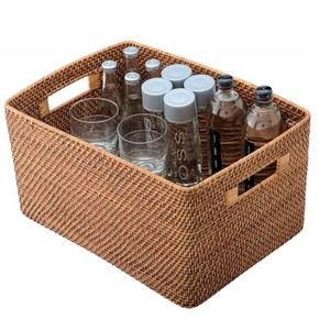 Cesta de Almacenamiento Tejida a Mano de Bambú y Ratán, Organizador Natural con Servicio Personalizado OEM ODM, Directo de Fábrica - Product Image 3