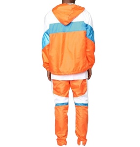 ชุดวิ่งออกกำลังกายสำหรับผู้ชายชุดกันลมผ้าซาตินขนาดใหญ่พิเศษสำหรับ2026กันลมปรับแต่งได้ - Product Image 6