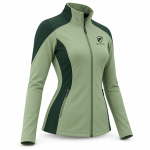 Professional <b>women</b> yoga <b>jacket</b> featuring a comfortable fit <b>lightweight</b> construction and flexible fabric for active training use - Product Image 4