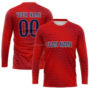 เสื้อยืดแขนยาวผู้ชายแบบเรียบ ไม่มีลาย ผ้าฝ้าย 100% เหมาะสำหรับเสื้อยืดคอกลมแขนยาว - Product Image 1