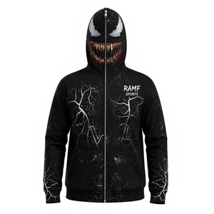 Cárdigan con Capucha y Estampado de Araña Roja Gótica America Classics, Chaqueta Holgada con Cremallera Completa para Hombre y Mujer, Estilo Hip Hop Y2K Street 2026 - Product Image 1