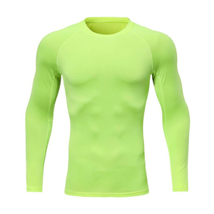 OEM Men <b>Long</b> <b>Sleeve</b> Rashguard Compression Shirt Quick Dry Spandex/Polyester Fabric UPF50+ MMA BJJ Gym Training <b>Base</b> <b>Layer</b> - Product Image 4
