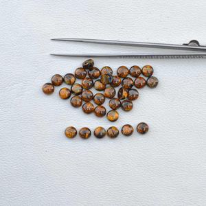 Piedra Preciosa Natural de Pietersita Dorada de 6mm, Cabujón Redondo, Piedra Semipreciosa Lisa de un Proveedor Verificado - Product Image 3