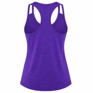 Débardeurs basiques pour femmes, débardeurs sans manches dos nageur personnalisables avec logo, débardeurs en coton tricoté 100% - Product Image 2