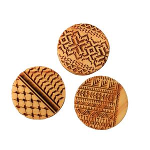 Handcrafted Wooden Floral Pattern Coaster Round Laser <b>Cut</b> Tea Coffee Table Coaster for Dining Table Home Decor Use - Product Image 3