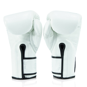 ถุงมือชกมวย Fairtex Glory White รุ่นใหม่ล่าสุด แบบมืออาชีพ กันลื่น ผลิตตามสั่ง สำหรับฝึกซ้อมมวยไทย - Product Image 5