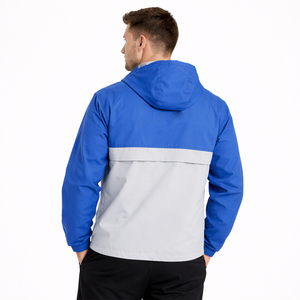 Veste décontractée pour homme à demi-zip avec design color-block, vêtements de sport légers pour activités de plein air, fournisseur en gros - Product Image 3