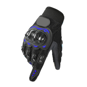 Gants de cyclisme mi-doigts pour hommes, noirs, en PU respirant, fermeture auto-agrippante, pour l'été - Product Image 3
