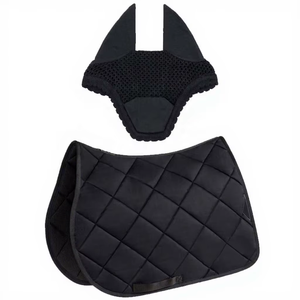Ensemble de tapis de selle pour cheval, tapis de selle en coton matelassé avec des coussinets antidérapants pour le dressage, le saut d'obstacles et l'équitation - Product Image 2
