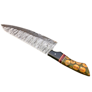 Cuchillos de Cocina Premium con Hoja de Acero Estampado y Mango de Estilo Full Tang para Rebanar, Picar y Cortar en Cubos Carne y Verduras - Product Image 3