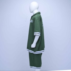 Hot Selling Casual Oversized Streetwear Solid <b>Track</b> <b>Suit</b> for Men 100% Cotton Custom Color Breathable Eco-Friendly Windbreaker - Product Image 5