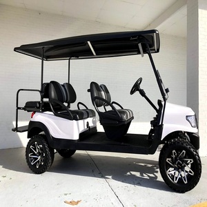 Carrito de Golf Eléctrico, Buggy de Golf 4x4, Color Dorado, Certificado CE, 3-4 Asientos, 48V AC 5kW, Piso de Aluminio, Lujoso, Turístico, Promocional - Product Image 3