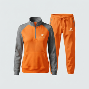 Conjunto Deportivo Ligero para Mujer con Cierre de Cremallera de un Cuarto, Precio Razonable, Marca Privada, Disponible en Diferentes Colores y Tallas, Transpirable - Product Image 4