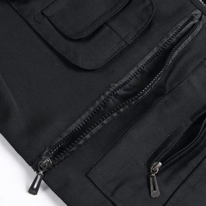 Chaleco de nailon 100% para hombre, sin mangas, con cremallera, transpirable, personalizado por el fabricante, con múltiples bolsillos, para tiro, tipo cargo. - Product Image 3