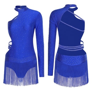 Traje de Práctica de Danza Latina <span class=keywords><strong>para</strong></span> <span class=keywords><strong>Mujer</strong></span>, Body, Leotardo, Mono <span class=keywords><strong>para</strong></span> Chachachá, <span class=keywords><strong>Tango</strong></span>, Bailes de Graduación, <span class=keywords><strong>Ropa</strong></span> de Entrenamiento, <span class=keywords><strong>Ropa</strong></span> de Danza Personalizada - Product Image 2