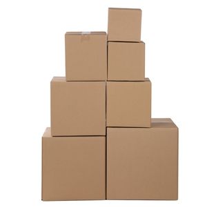 Scatole di Cartone Ondulato Giallo 100% 4x4x4 (10*10*10cm) per Confezioni Regalo, Scatole con Laminazione Opaca per Uso Industriale - Product Image 3