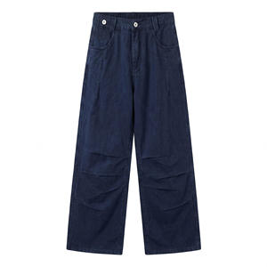 Pantalones Cargo Vornex de Primera Calidad, Corte Recto Holgado, Estilo Denim Apilado, Ajustables, de Secado Rápido, con Acabado Lavado - Product Image 3