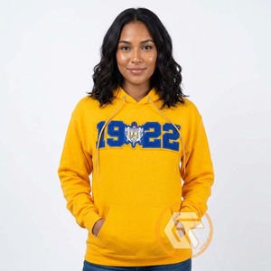 GREEK TREASURES เสื้อสเวตเตอร์มีฮู้ดผ้าฝ้ายฟลีซปักลาย Sigma Gamma Rho สำหรับผู้หญิง สไตล์ลำลอง คุณภาพสูง - Product Image 3