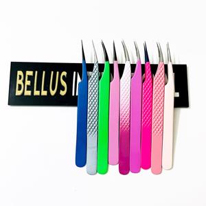 Pinzas Profesionales para Pestañas de Múltiples Colores, Acero Inoxidable, Precisión, Antiestáticas, Herramienta para Extensión de Pestañas - Product Image 5
