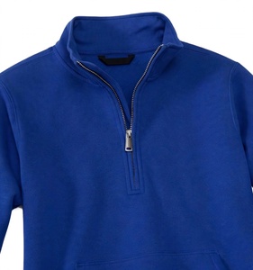 Custom Royal Blue Quarter <b>Zip</b> <b>Sweatshirt</b> <b>Men</b> Heavyweight Fleece <b>Half</b> <b>Zip</b> Pullover Blank Plain Oversized Quarter-<b>Zip</b> <b>Sweatshirt</b> - Product Image 4