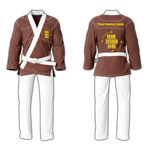 Kimono de Jiu Jitsu Brasileño (BJJ) de Cáñamo Personalizado, Preencogido, Tejido Perla y Tejido Panal de Abeja - Product Image 2