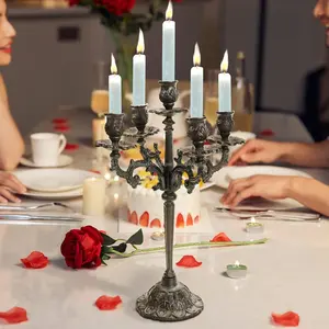 Porte-bougie à thé en céramique fait main de style nordique pour salon, finition dorée design, Zahid Exports - Product Image 2