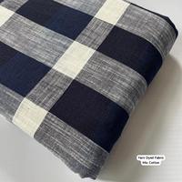 Tissu en coton mélangé teint doux pour chemises, draps, rideaux et décoration intérieure – Tissu textile respirant, durable et polyvalent