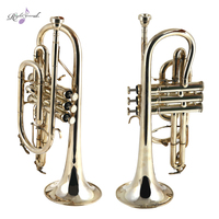High Quality Bb Trigger Cornet Yellow Brass Musical Instrument