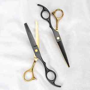 Ciseaux de coiffure 6'' en acier inoxydable JP, ensemble de ciseaux de barbier professionnels pour la coupe de cheveux, avec sac inclus - Product Image 3