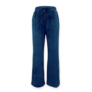 Pantalones de salón de terciopelo de lujo con cintura elástica de alta calidad para mujer 255Gsm pantalones de pierna ancha de estilo informal cómodo de invierno - Product Image 3