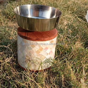 Quemador de Incienso de Nácar, Mabkhara Árabe de Lujo Hecha a Mano, Fragancia Premium para el Hogar - Product Image 1