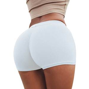 Premium High Women's <b>Booty</b> Shorts Breathable Comfortable 100% Cotton Skinny Fit Elastic Waist Custom Logo Trendy Designs - Product Image 4