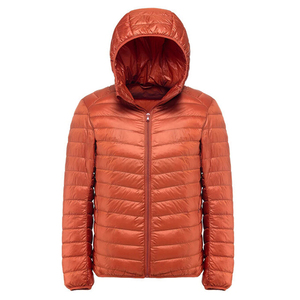 Veste matelassée pour homme avec logo personnalisé sur le devant, col montant en toile, vêtement d'extérieur chaud, veste de sport d'automne - Product Image 1