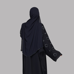 Fabricant d'Abayas pour Femmes en Marque Blanche : Abaya Kimono Ouverte sur le Devant avec Solutions de Personnalisation de Marque - Product Image 2