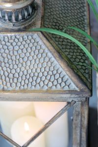 Wholesale Bras Antique Metal <b>Candle</b> Holder <b>Lanterns</b> with Patterned Top for Home and Patio Decorations - Product Image 3