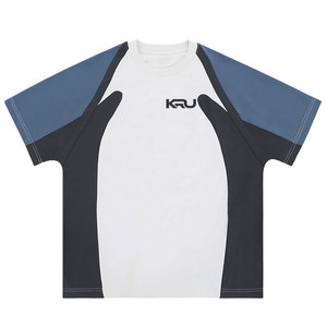เสื้อยืดออกกำลังกายผู้ชายทรงโอเวอร์ไซส์ ทันสมัย ผลิตจากผ้าถัก ระบายอากาศได้ดี แห้งเร็ว เหมาะสำหรับการฝึกความแข็งแรง วิ่ง และการเคลื่อนไหวที่แอคทีฟ  ขั้นต่ำในการสั่งซื้อน้อย - Product Image 1