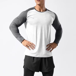 T-shirt de course et de fitness en extérieur en tricot Spandex/Polyester 200 grammes, séchage rapide, respirant, coupe classique, manches courtes, col rond - Product Image 3