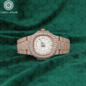 Reloj de Cuarzo Analógico de Lujo Charm_Jewells, con Bisel de Diamantes en Oro Amarillo, para Mujer, 30 mm - Product Image 1