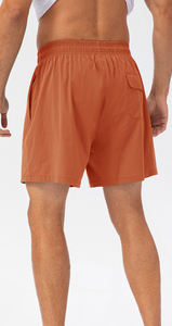 Pantalones Cortos Deportivos para Hombre, Personalizados, Nuevos, a la Moda, Sólidos, Casuales, de Alta Calidad, Transpirables, de Secado Rápido, Lisos, Teñidos, Negros, 100% Poliéster - Product Image 3